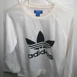 Adidas white sweater size M